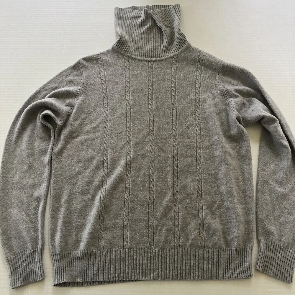 Fashion Bug Gray Soft Acrylic Pullover Sweater Women's Sz M A3706